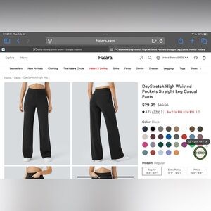 HALARA DayStretch High Waisted
Pockets Straight Leg Casual
Pants